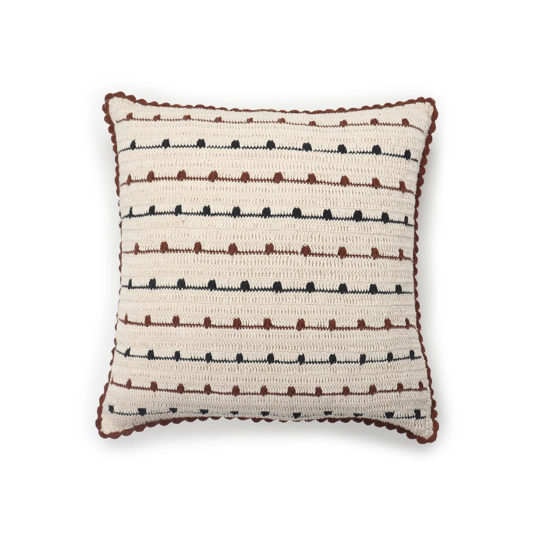 Contemporary Crochet Sofa Cushion Cover